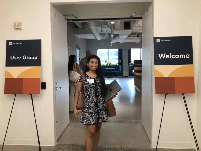 Joy at an Intercom User Group event